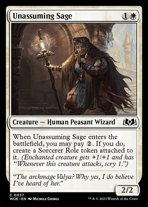 Unassuming Sage — Wilds of Eldraine