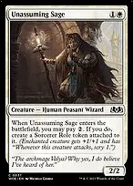 Unassuming Sage — Wilds of Eldraine