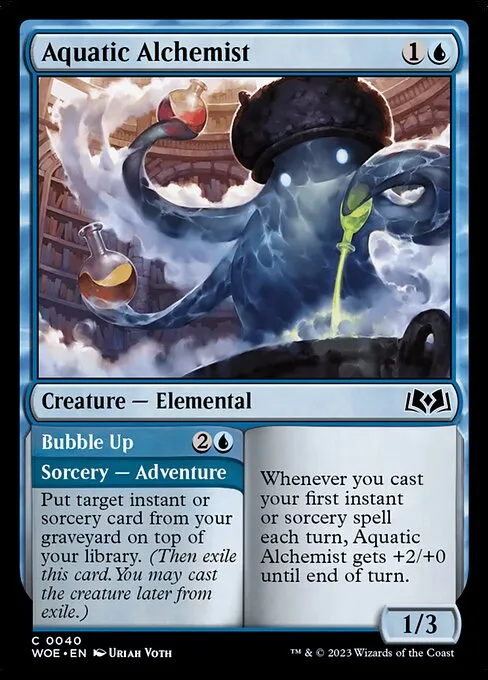 Aquatic Alchemist // Bubble Up — Wilds of Eldraine