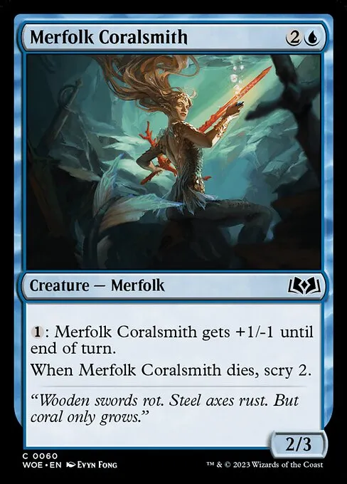 Merfolk Coralsmith — Wilds of Eldraine