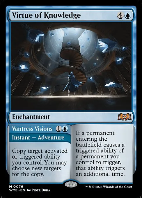Virtue of Knowledge // Vantress Visions — Wilds of Eldraine