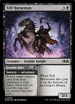 Fell Horseman // Deathly Ride — Wilds of Eldraine