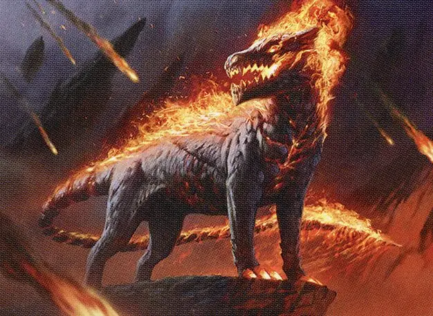 Art detail — Akoum Hellhound