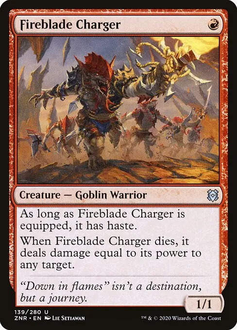 Fireblade Charger — Zendikar Rising
