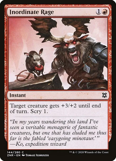 Inordinate Rage — Zendikar Rising