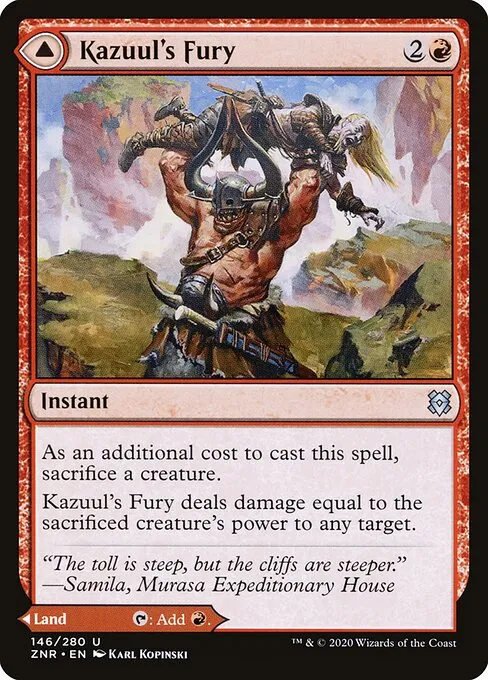 Kazuul's Fury // Kazuul's Cliffs — Zendikar Rising