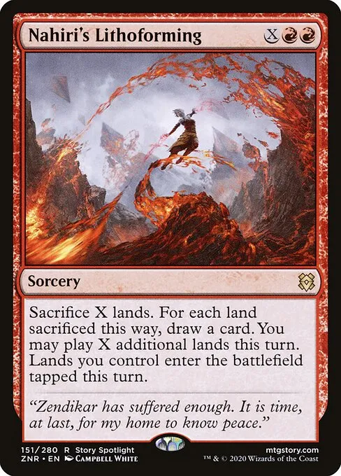Nahiri's Lithoforming — Zendikar Rising