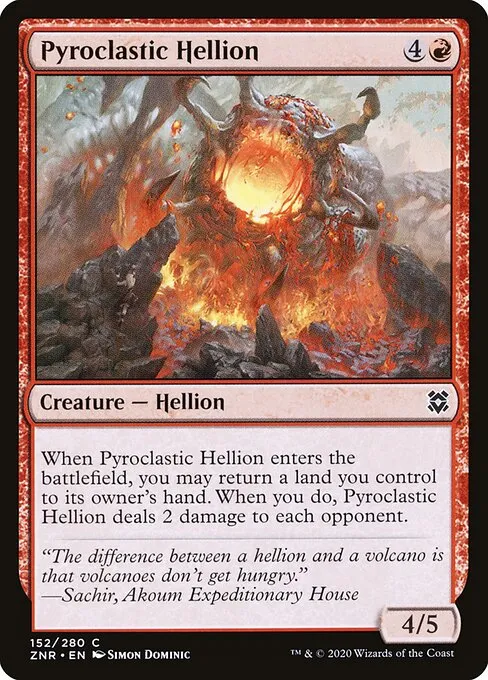 Pyroclastic Hellion — Zendikar Rising