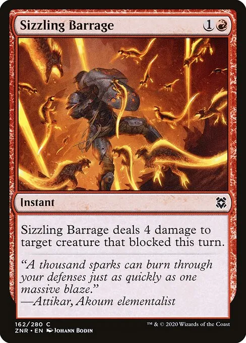 Sizzling Barrage — Zendikar Rising