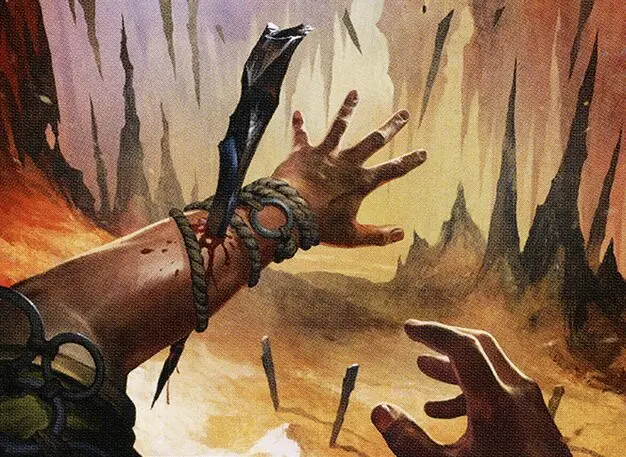 Art detail — Spikefield Hazard // Spikefield Cave