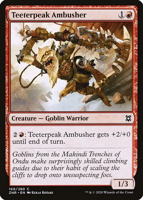 Teeterpeak Ambusher — Zendikar Rising