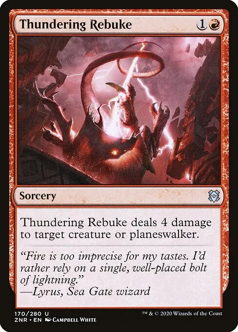 Thundering Rebuke — Zendikar Rising