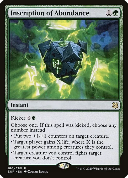 Inscription of Abundance — Zendikar Rising