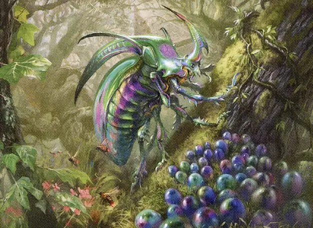 Art detail — Iridescent Hornbeetle