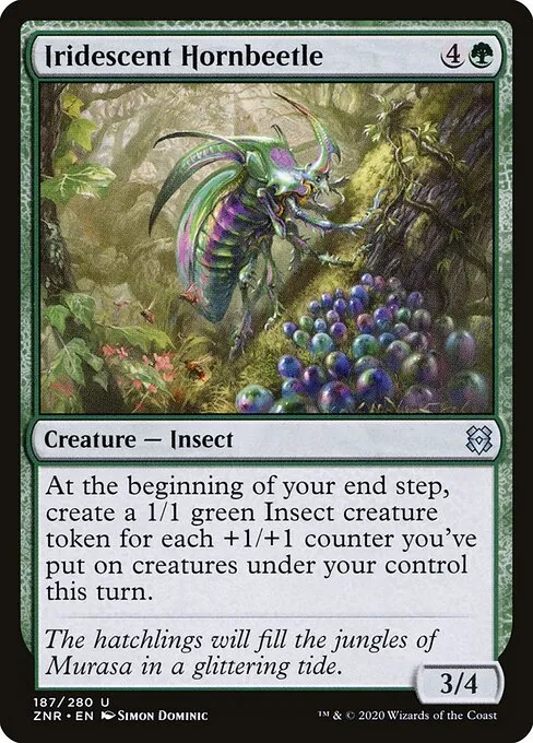 Iridescent Hornbeetle — Zendikar Rising