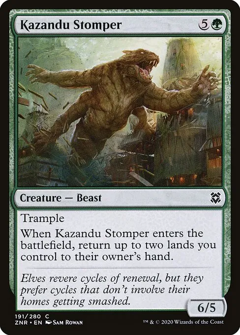 Kazandu Stomper — Zendikar Rising