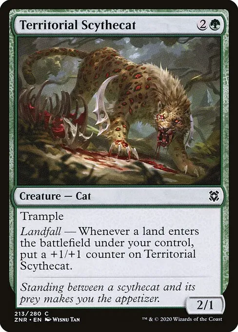 Territorial Scythecat — Zendikar Rising