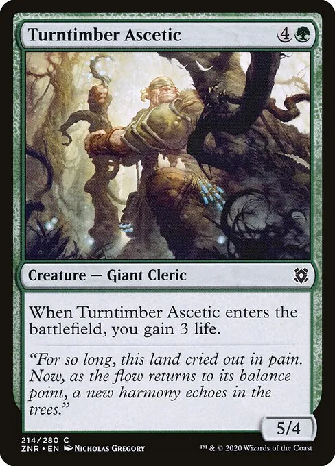 Turntimber Ascetic — Zendikar Rising