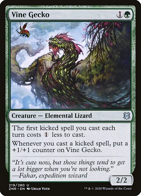 Vine Gecko — Zendikar Rising
