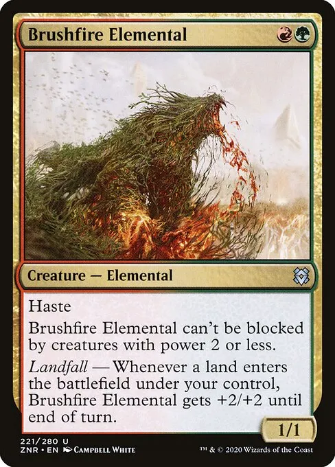 Brushfire Elemental — Zendikar Rising
