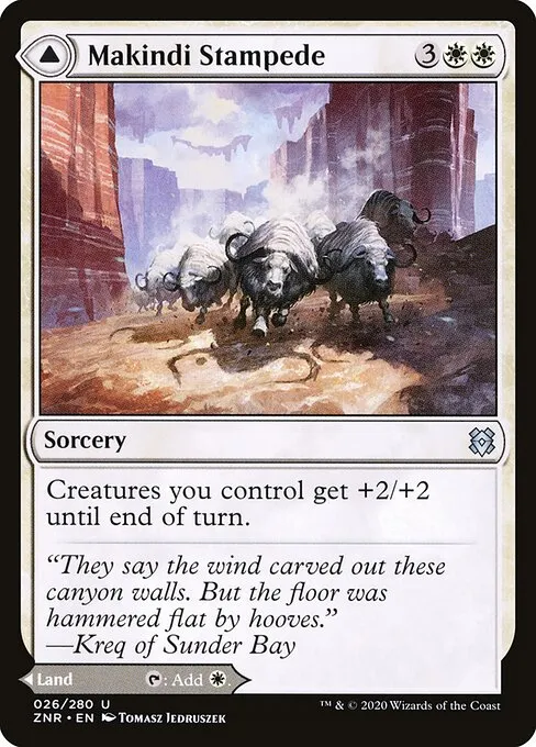 Makindi Stampede // Makindi Mesas — Zendikar Rising