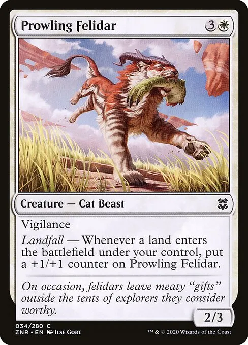 Prowling Felidar — Zendikar Rising