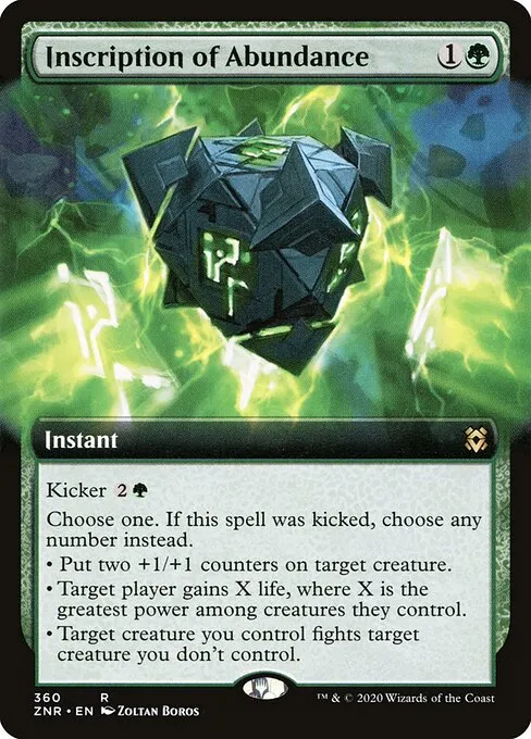 Inscription of Abundance — Zendikar Rising