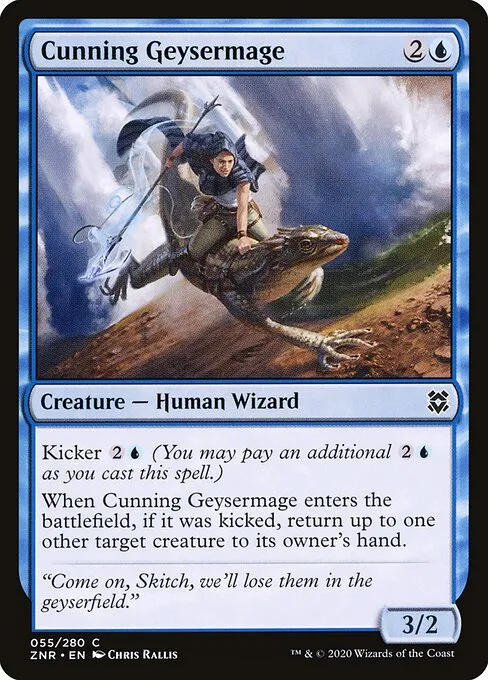 Cunning Geysermage — Zendikar Rising