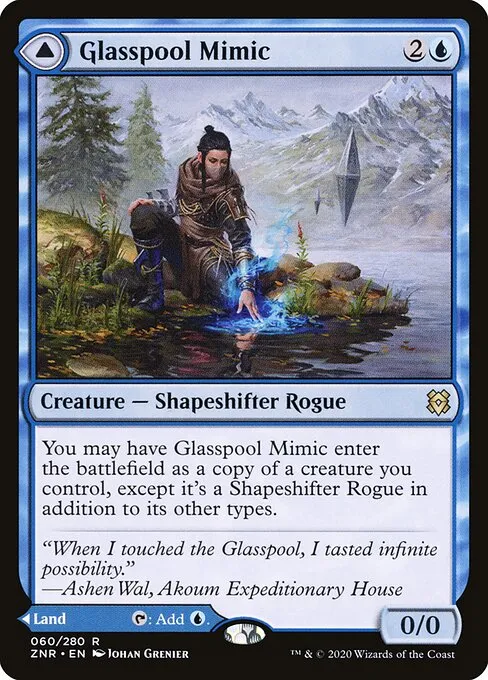 Glasspool Mimic // Glasspool Shore — Zendikar Rising