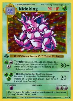 Nidoking — Base Set