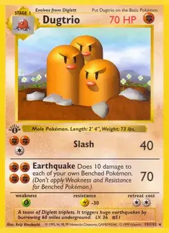 Dugtrio — Base Set