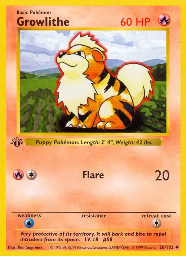 Growlithe — Base Set