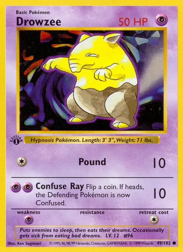 Drowzee — Base Set