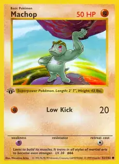Machop — Base Set