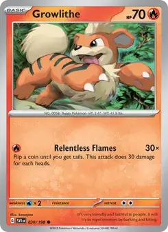 Growlithe — Scarlet & Violet