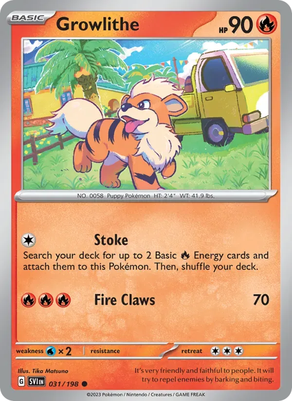 Growlithe — Scarlet & Violet