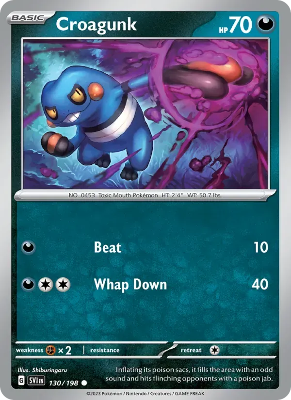 Croagunk — Scarlet & Violet