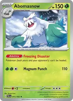 Abomasnow — Paldea Evolved