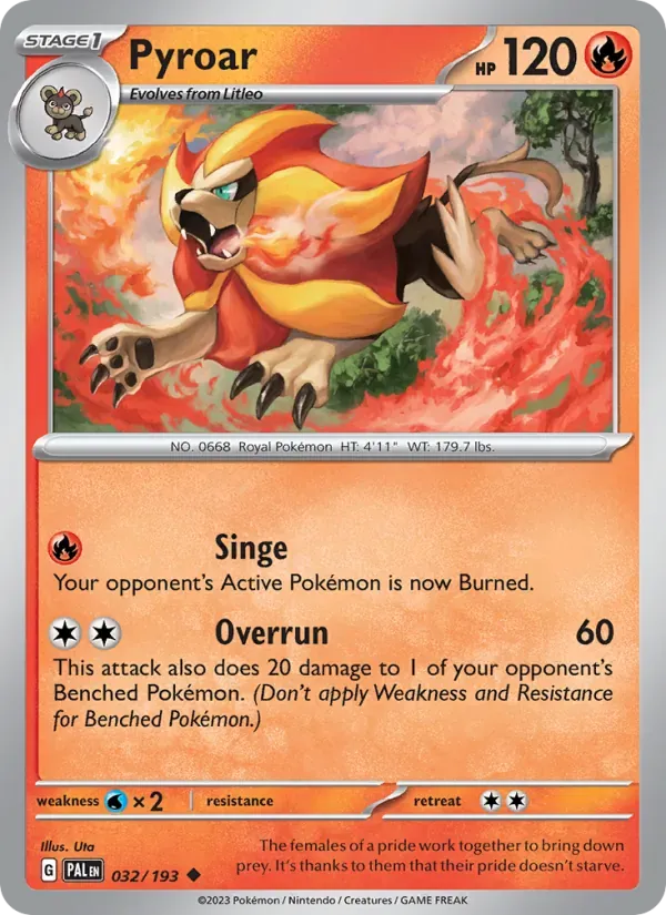Pyroar — Paldea Evolved