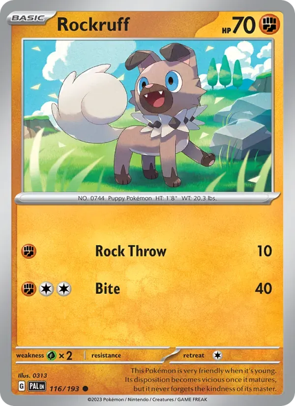 Rockruff — Paldea Evolved