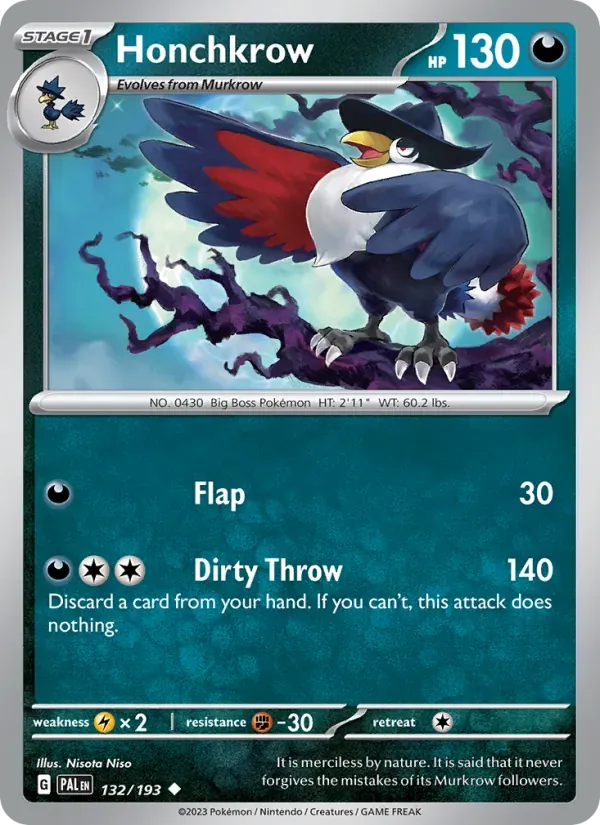 Honchkrow — Paldea Evolved