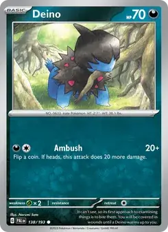 Deino — Paldea Evolved