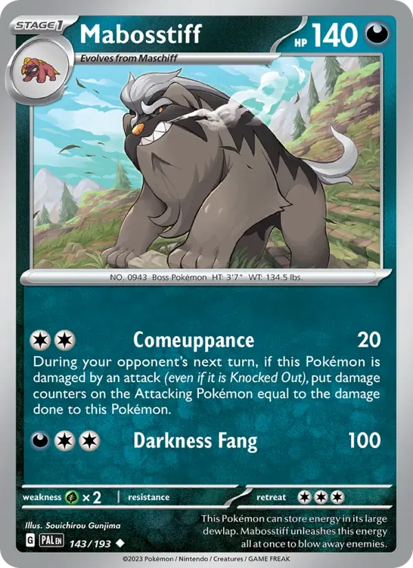 Mabosstiff — Paldea Evolved