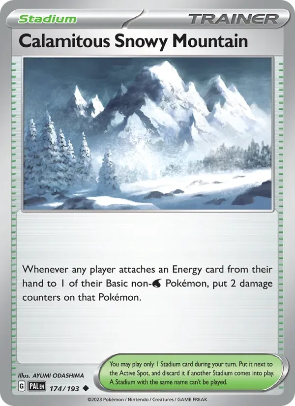 Calamitous Snowy Mountain — Paldea Evolved