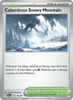Calamitous Snowy Mountain — Paldea Evolved