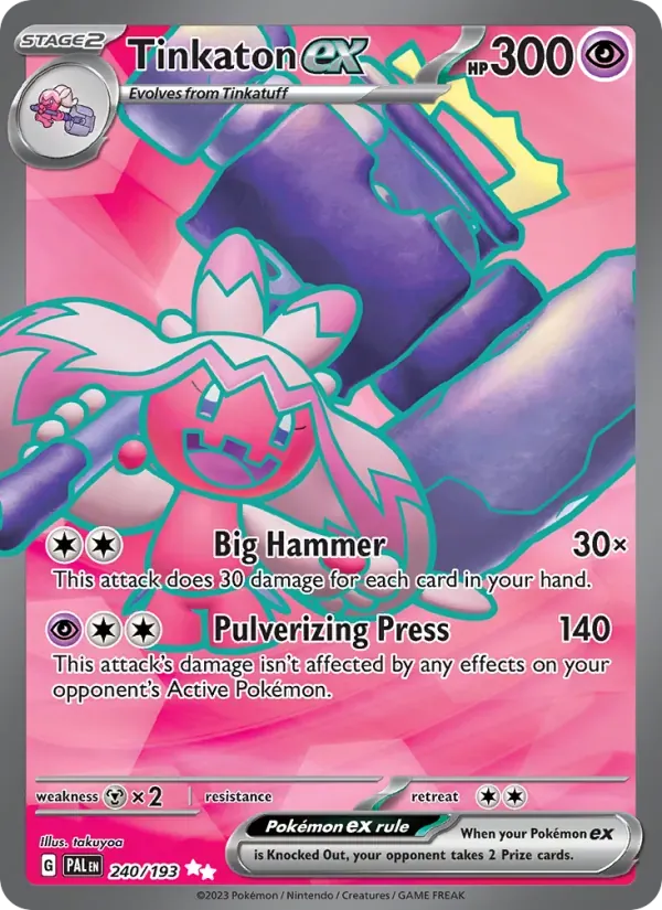 Tinkaton ex — Paldea Evolved