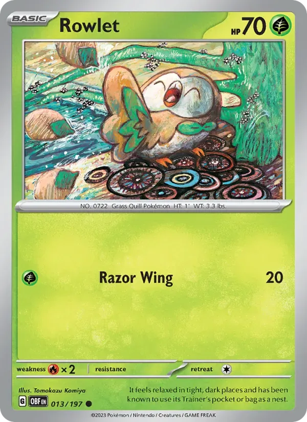 Rowlet — Obsidian Flames