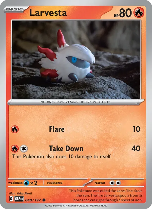 Larvesta — Obsidian Flames