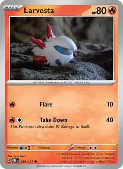 Larvesta — Obsidian Flames