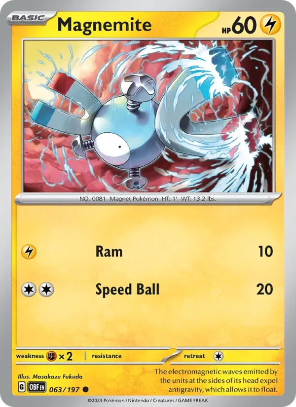 Magnemite — Obsidian Flames